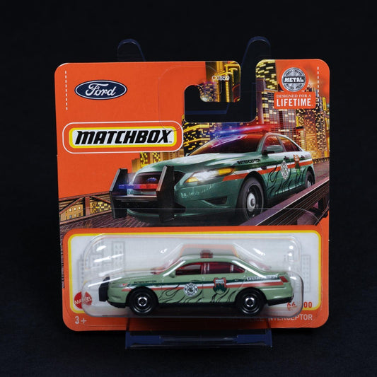 ford-police-interceptor-sammler-standmodell-mattel-matchbox-164-ovp-1 - Utopia Collectibles