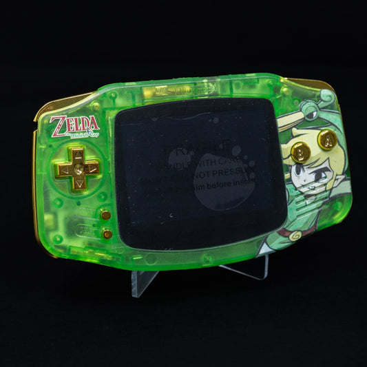 Game Boy Advance - Refurbished - Zelda Reshell + neues Display mit OSD Menü