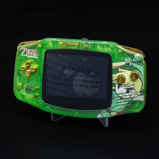 Game Boy Advance - Refurbished - Zelda Reshell + neues Display mit OSD Menü