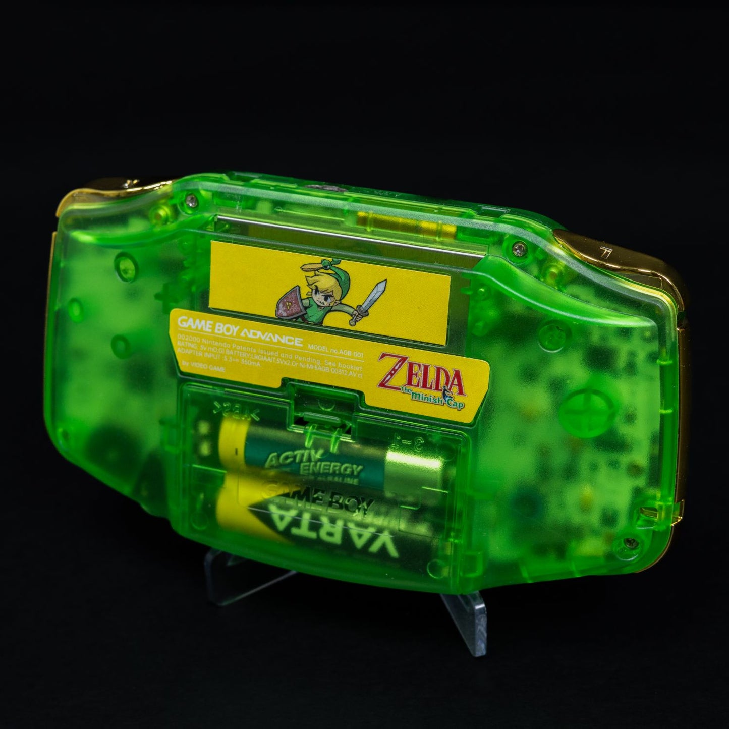 Game Boy Advance - Refurbished - Zelda Reshell + neues Display mit OSD Menü