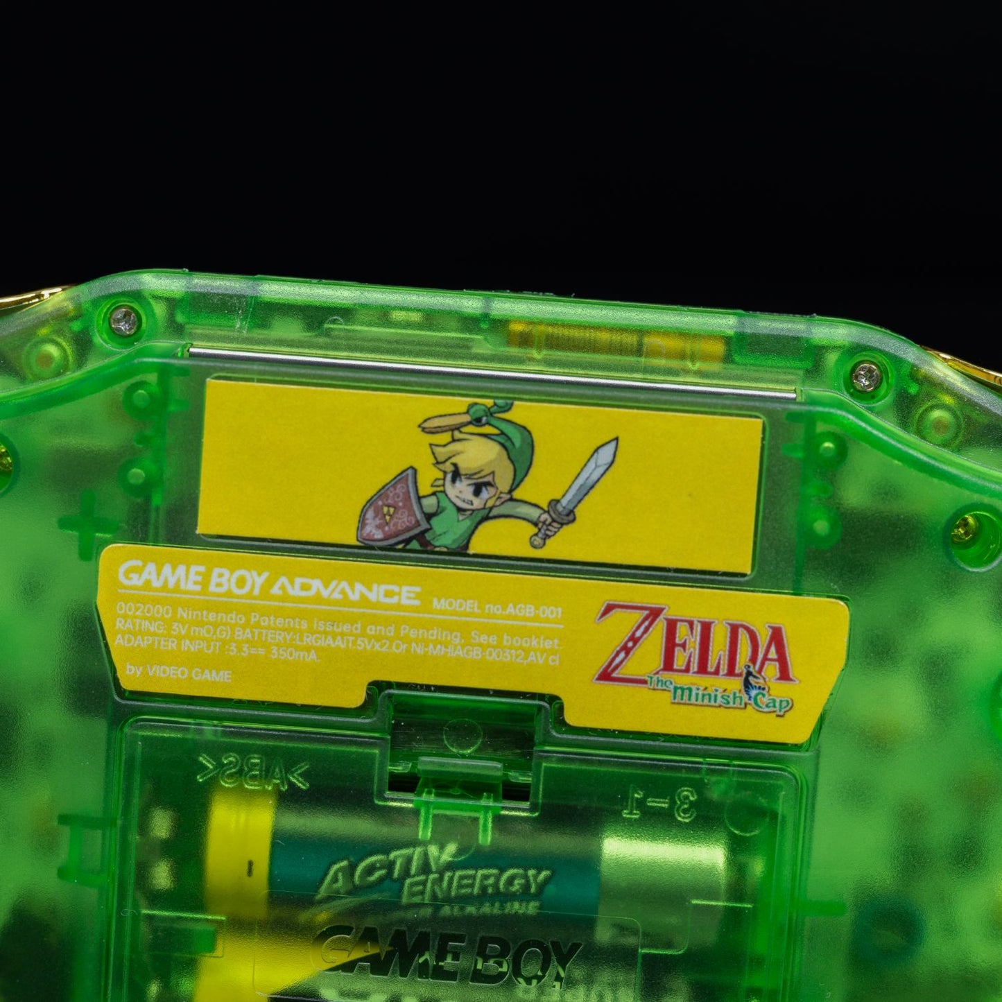 Game Boy Advance - Refurbished - Zelda Reshell + neues Display mit OSD Menü
