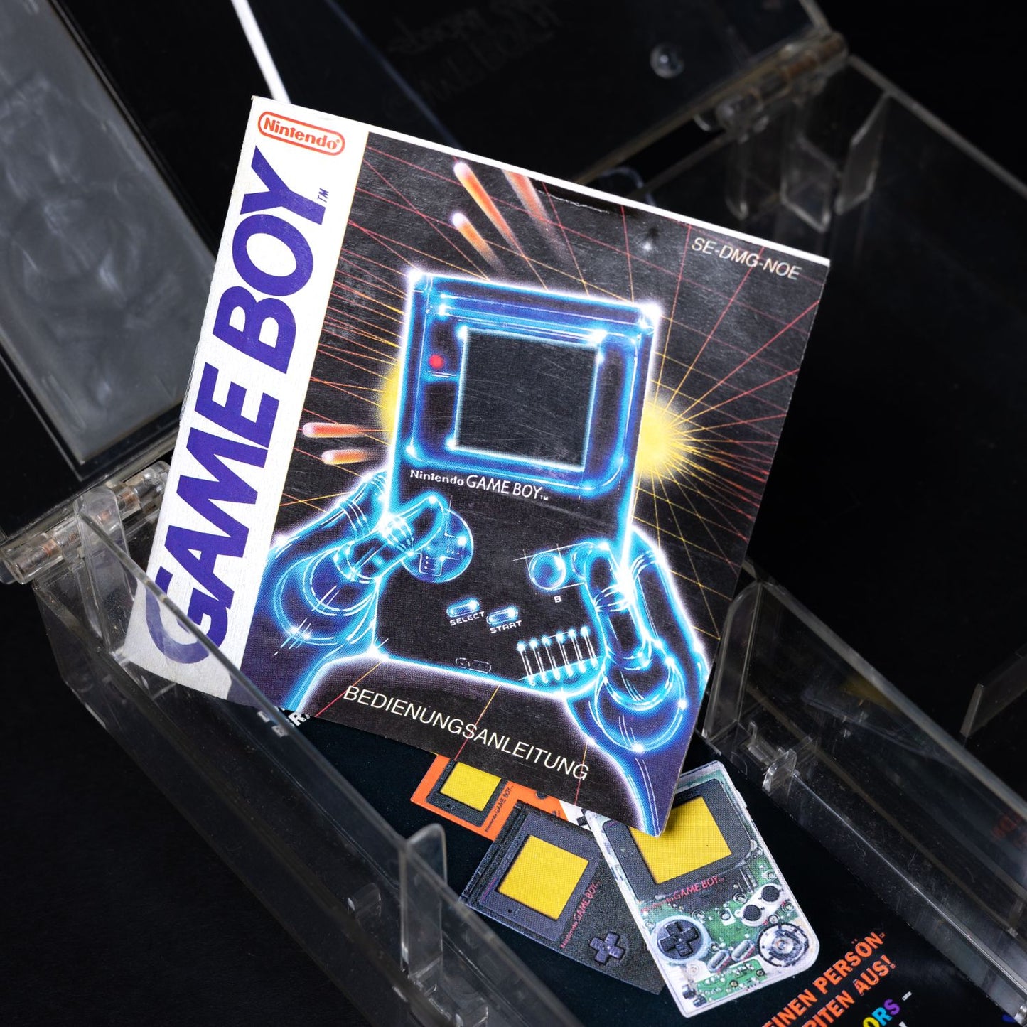 Gameboy - DMG-01 Transparent (Hip Boy) - mit Anleitung & Tragebox - Top Zustand