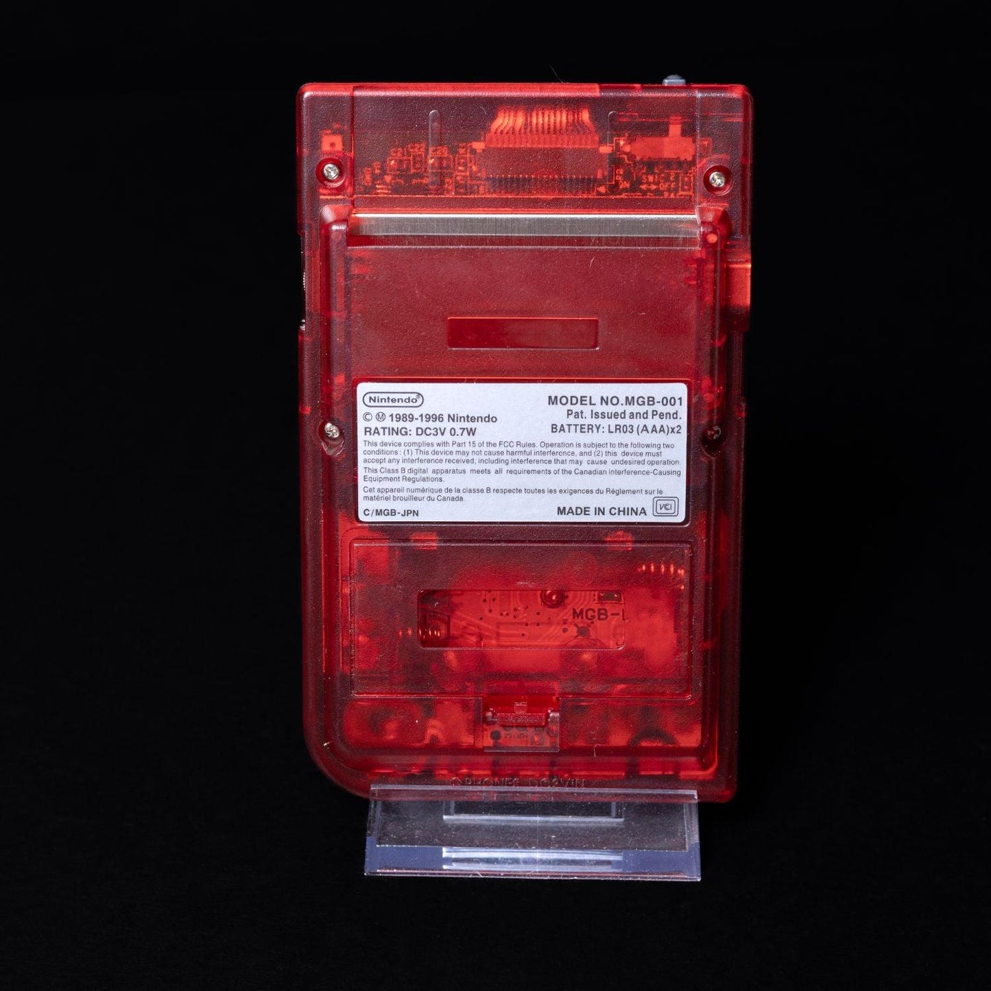 gameboy-pocket-mgb-001-transparent-rot-gehaeuse-display-erneuert-2 - Utopia Collectibles