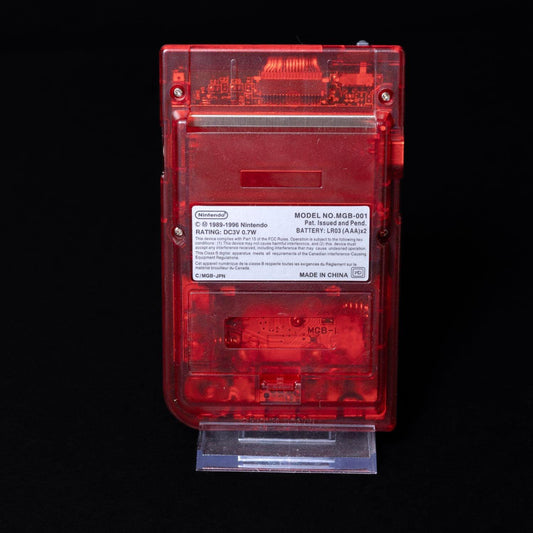 gameboy-pocket-mgb-001-transparent-rot-gehaeuse-display-erneuert-2 - Utopia Collectibles