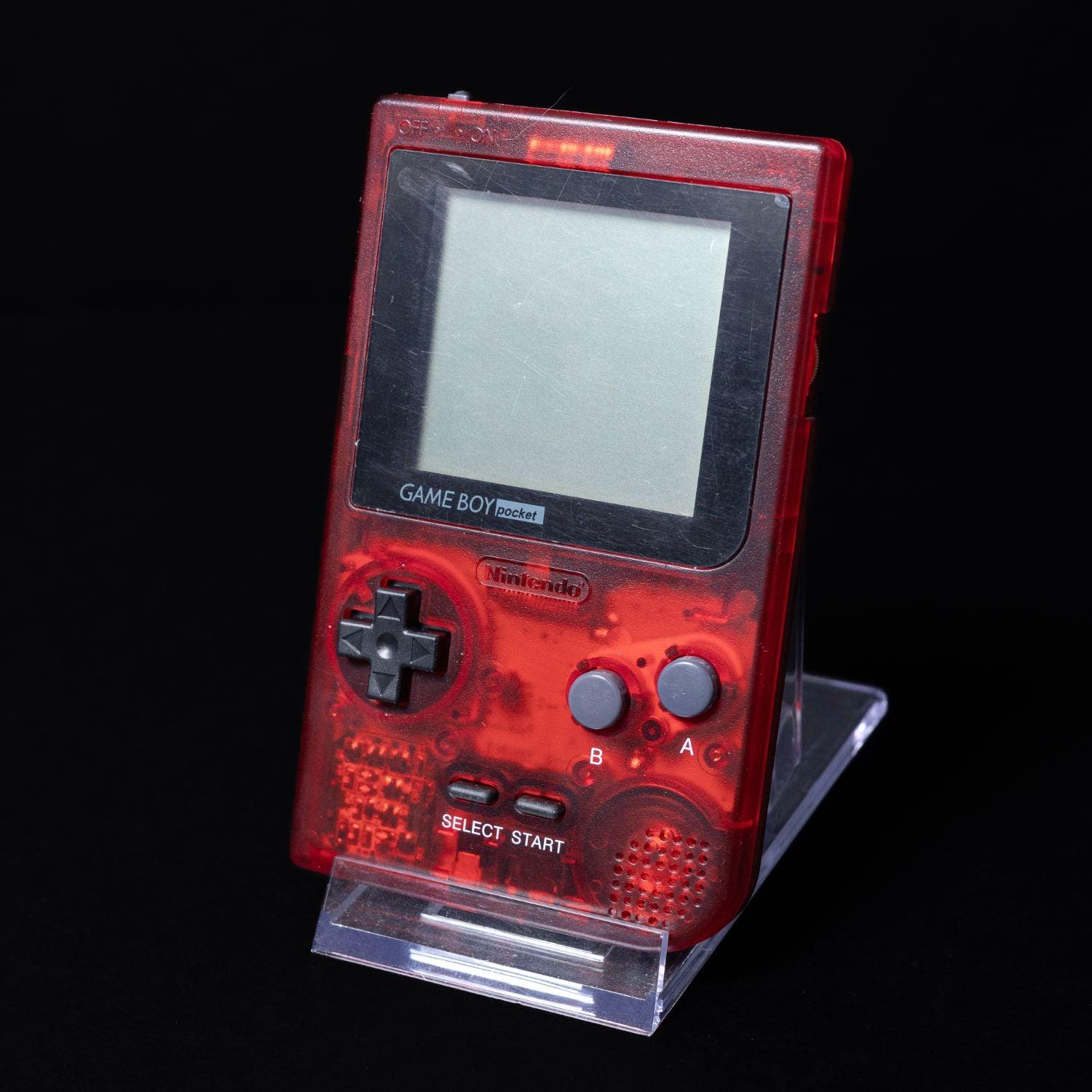 gameboy-pocket-mgb-001-transparent-rot-gehaeuse-display-erneuert-3 - Utopia Collectibles