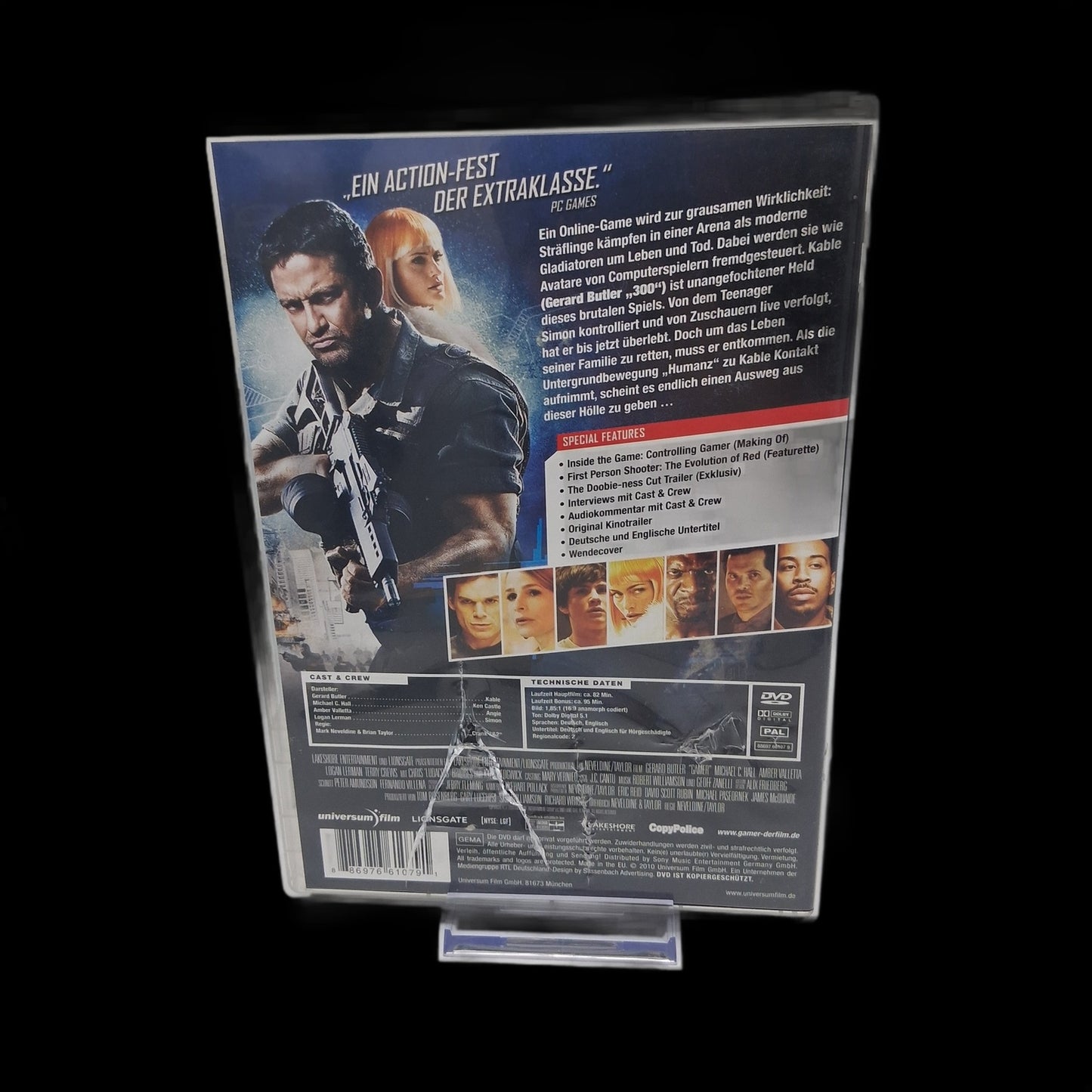 Gamer - FSK 16 - Gerard Butler - Special Features - Wendecover - DVD - Gebraucht