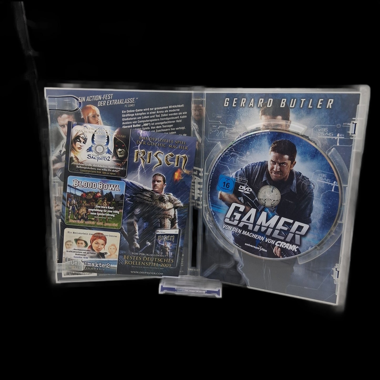 Gamer - FSK 16 - Gerard Butler - Special Features - Wendecover - DVD - Gebraucht