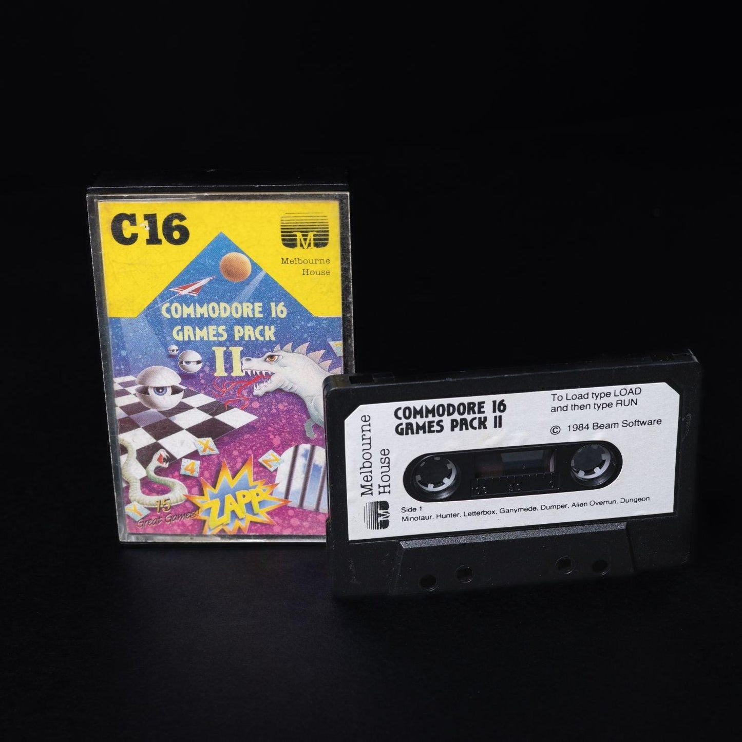 games-pack-ii-2-commodore-16-c16-plus-4-kassette-cib-gebraucht-3 - Utopia Collectibles