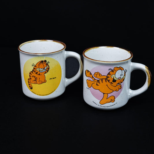 garfield-vintage-sammeltassen-kaffeetassen-1978-2er-set-zustand-gut-1 - Utopia Collectibles