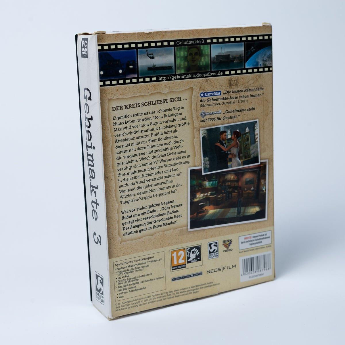 Geheimakte 3 - PC DVD-ROM Spiel - Big Box - CiB - Zustand Gut