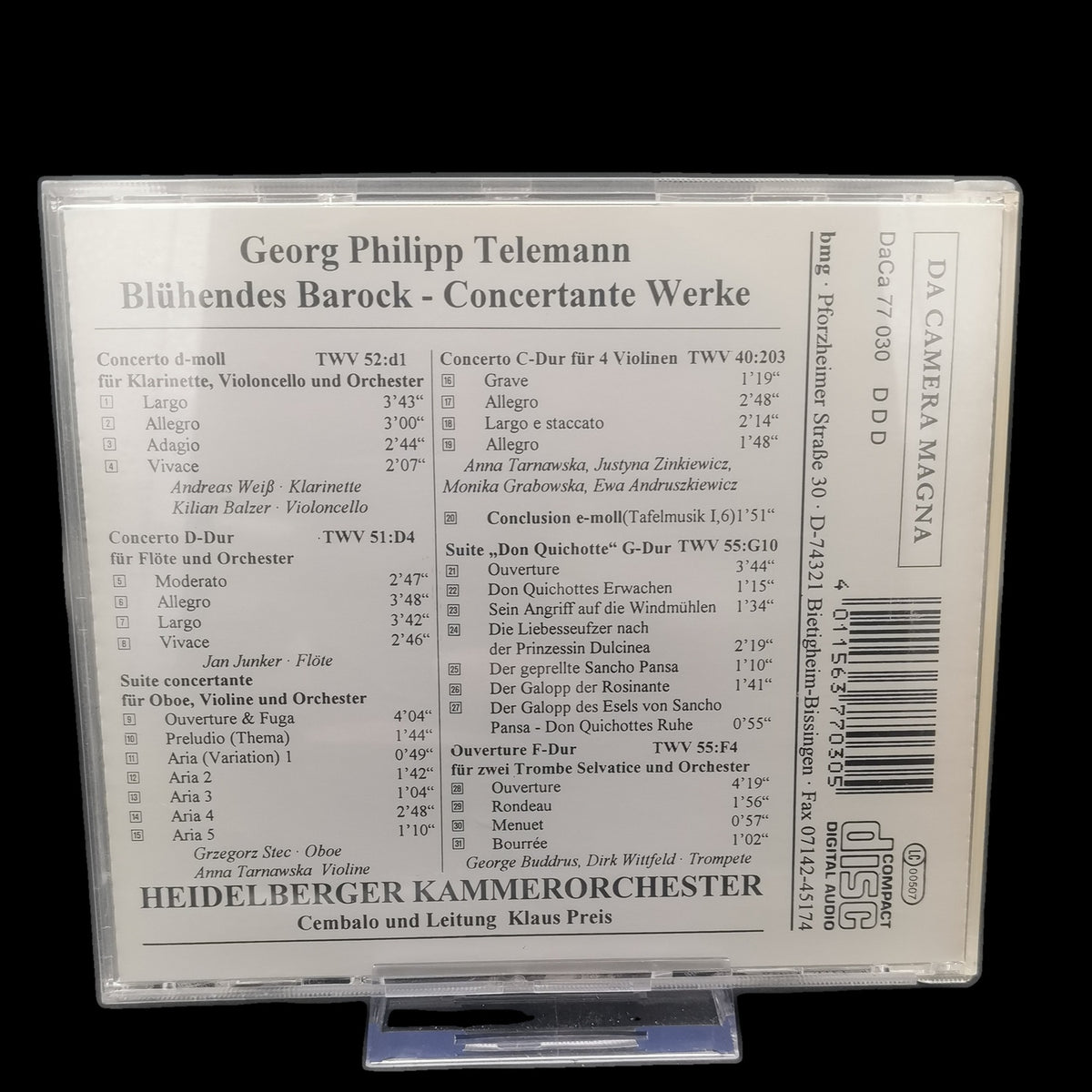 Georg Philipp Telemann - Blühendes Barock - Concertante Werke - CD - Gebraucht