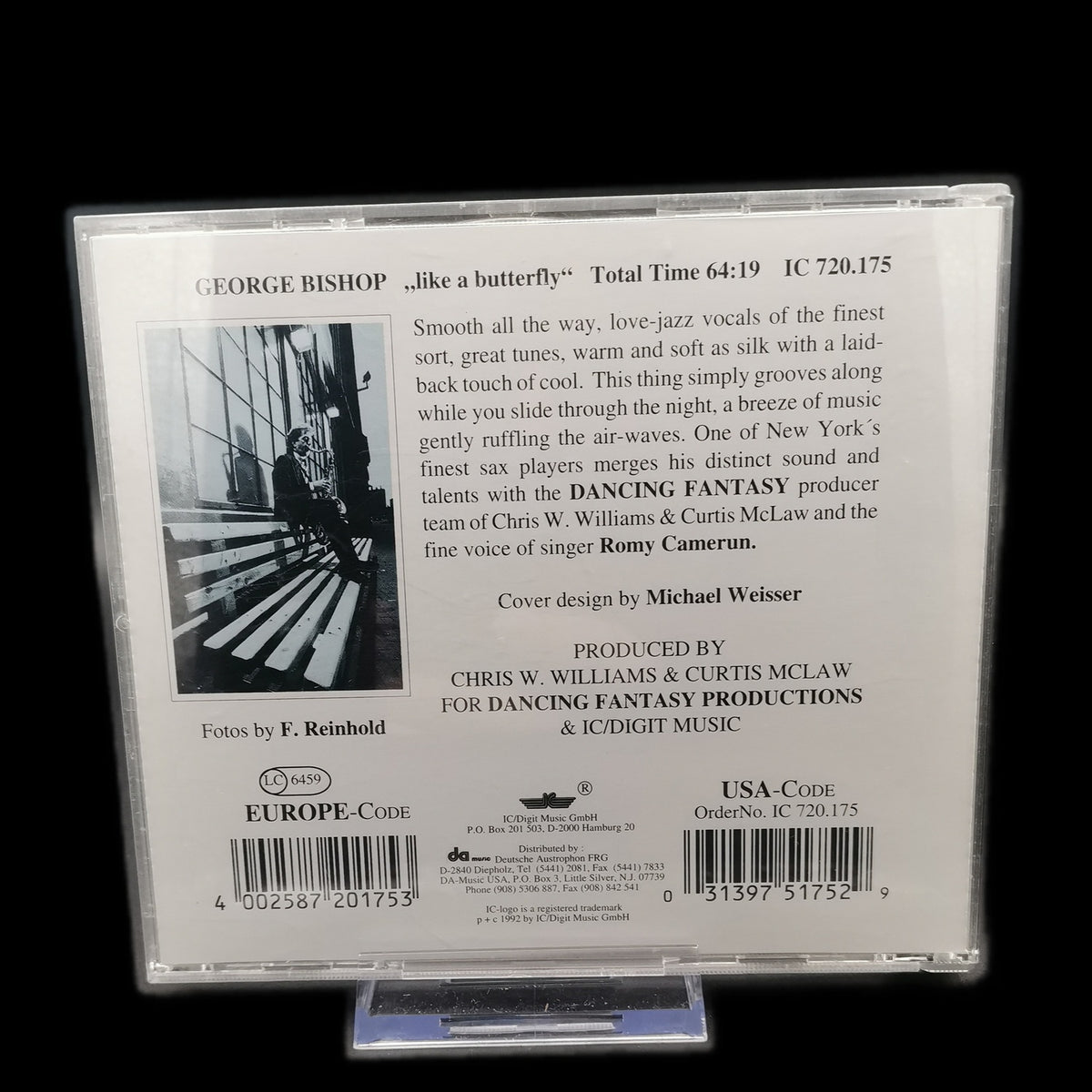George Bishop - like a butterfly - CD - Jazz - Album - 1992 - IC - Gebraucht