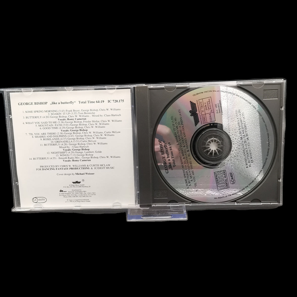 George Bishop - like a butterfly - CD - Jazz - Album - 1992 - IC - Gebraucht