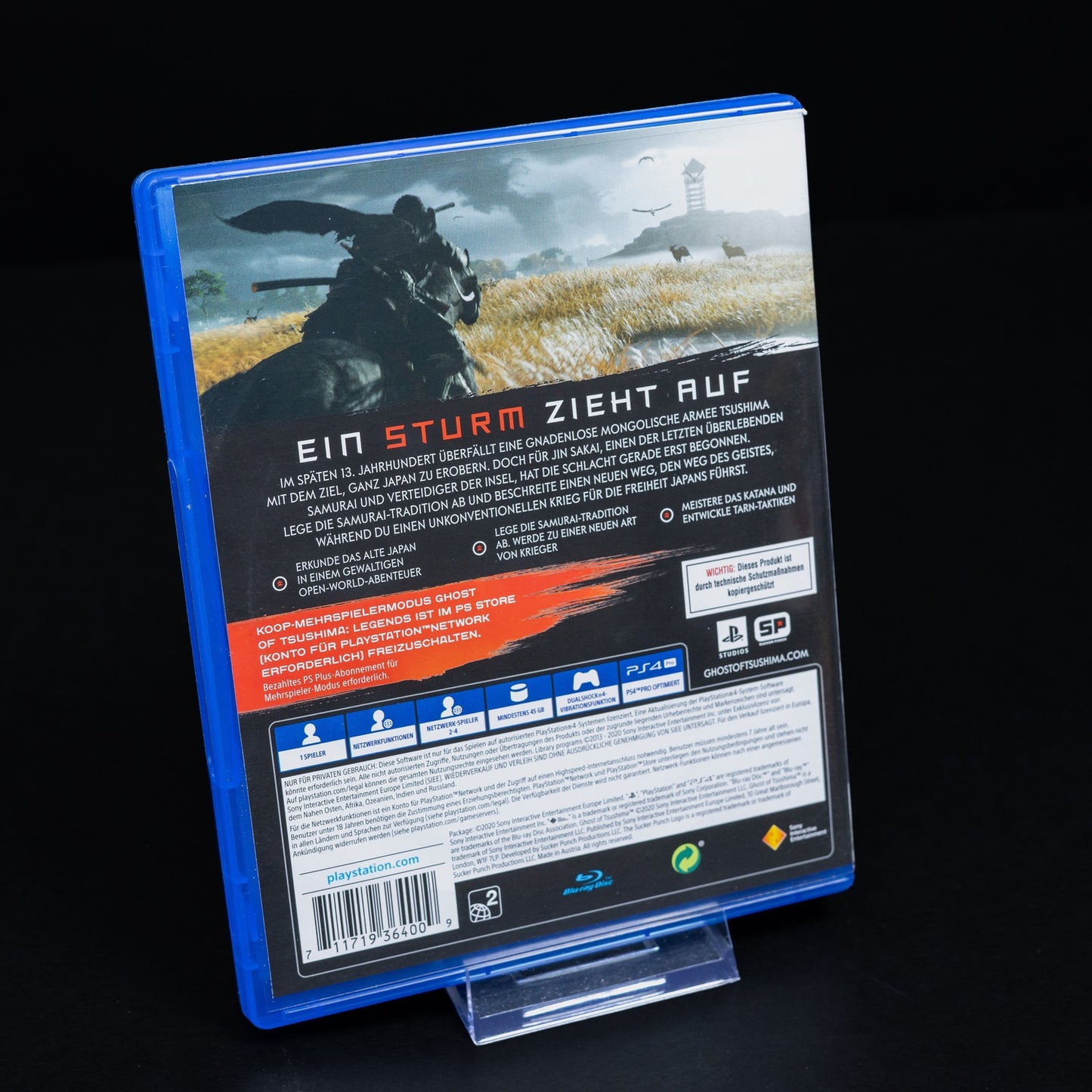 Ghost of Tsushima - Playstation 4 PS4 - Deutsch - Zustand Sehr Gut
