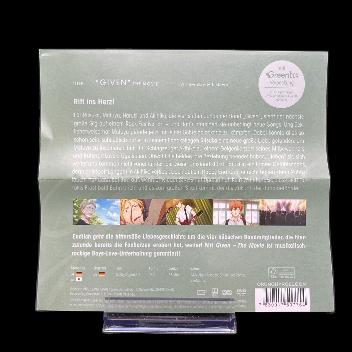 Given The Movie - 24-seitiges Artbook - 36-seitiger Comic - DVD - Sehr gut