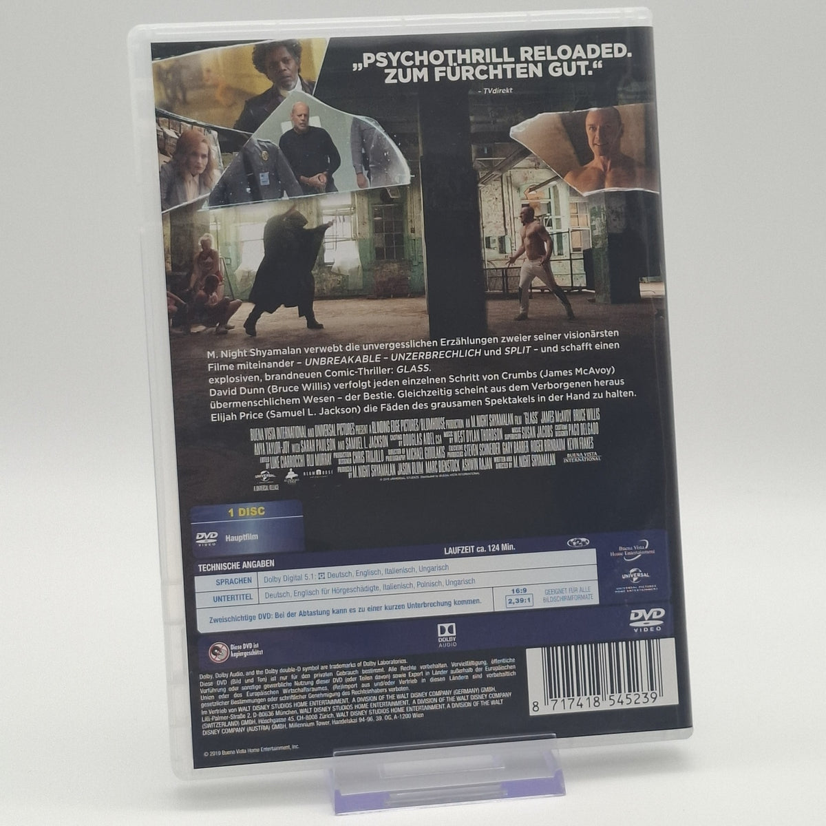 Glass - M. Night Shyamalan - Bruce Willis - DVD - Unbreakable - Zustand Sehr Gut