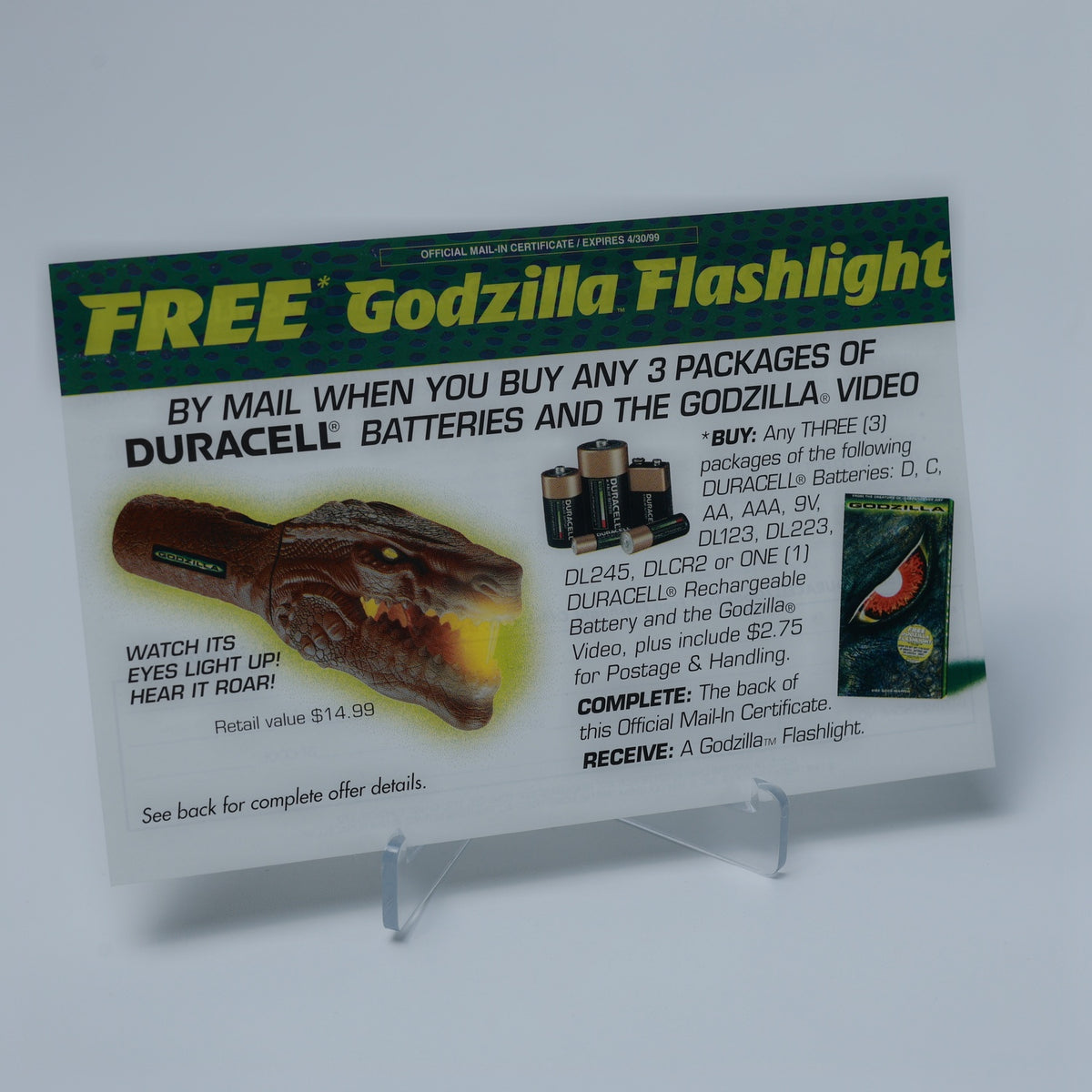 Godzilla - Deluxe Widescreen Edition - 1998 Laserdisc - Zustand Sehr Gut