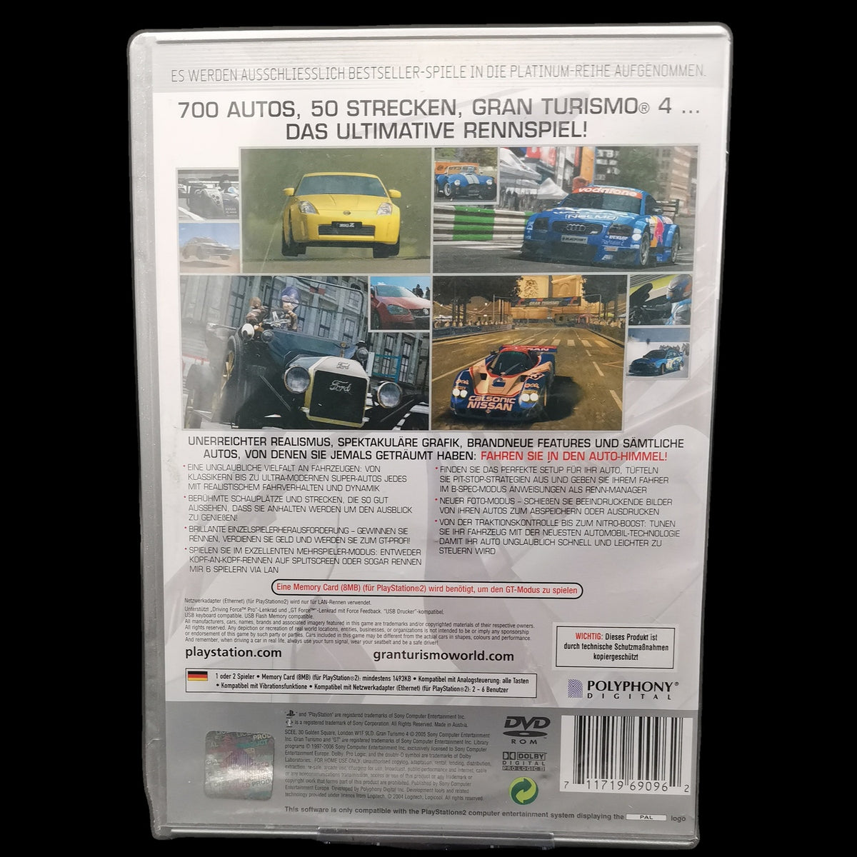 Gran Turismo 4 - Playstation 2 PS2 Spiel - CiB - PAL - Deutsch - Zustand Okay
