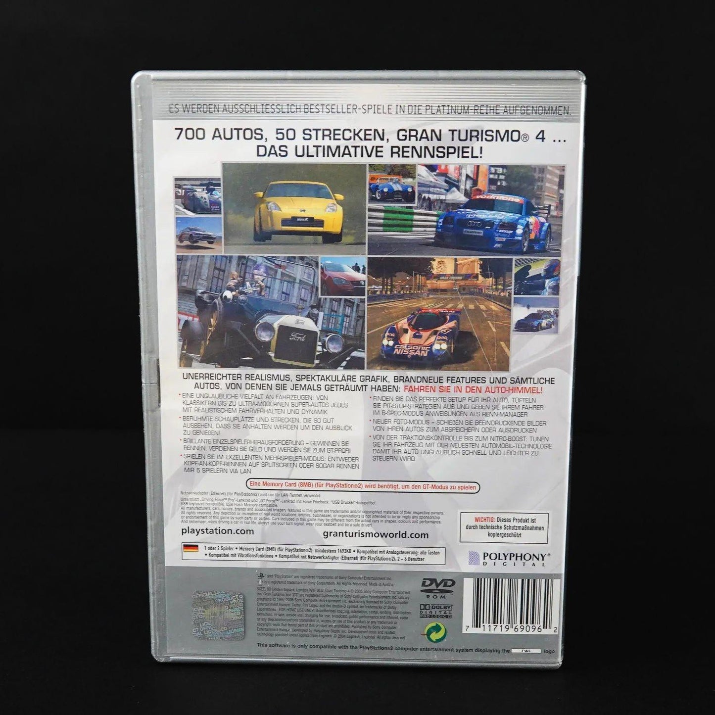 Gran Turismo 4 - Playstation 2 PS2 Platinum - CiB - PAL Deutsch - Gebraucht