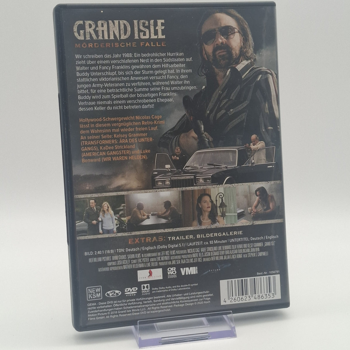 Grand Isle - Mörderische Falle - Nicolas Cage - 2018 - DVD - Zustand Sehr Gut