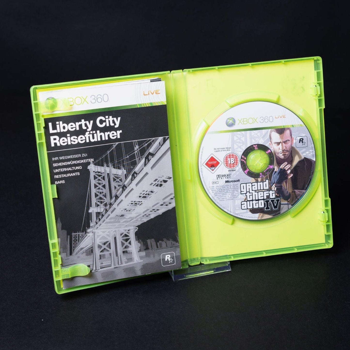 Grand Theft Auto IV (GTA 4) - XBOX 360 - mit Anleitung & Karte - Zustand Gut