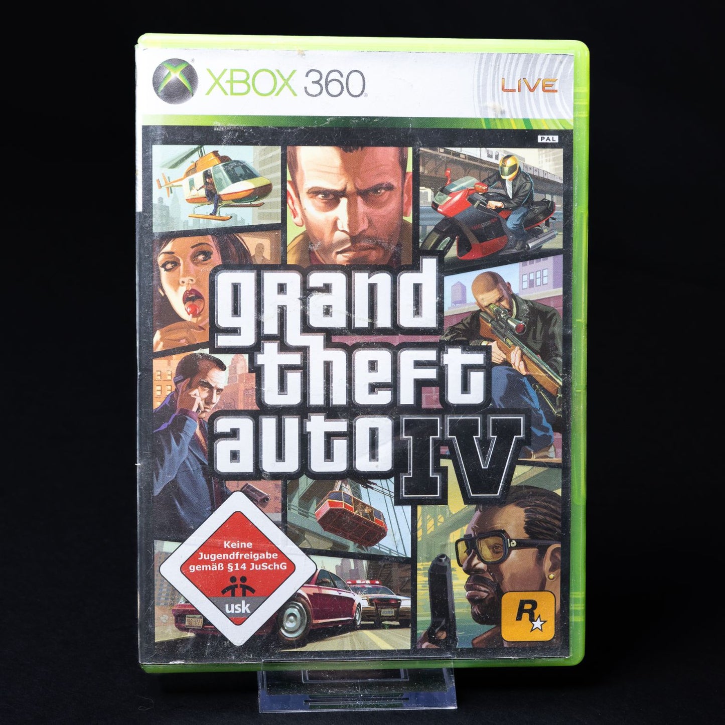 Grand Theft Auto IV GTA 4 - XBOX 360 - mit Karte - PAL - Deutsch - Zustand Okay