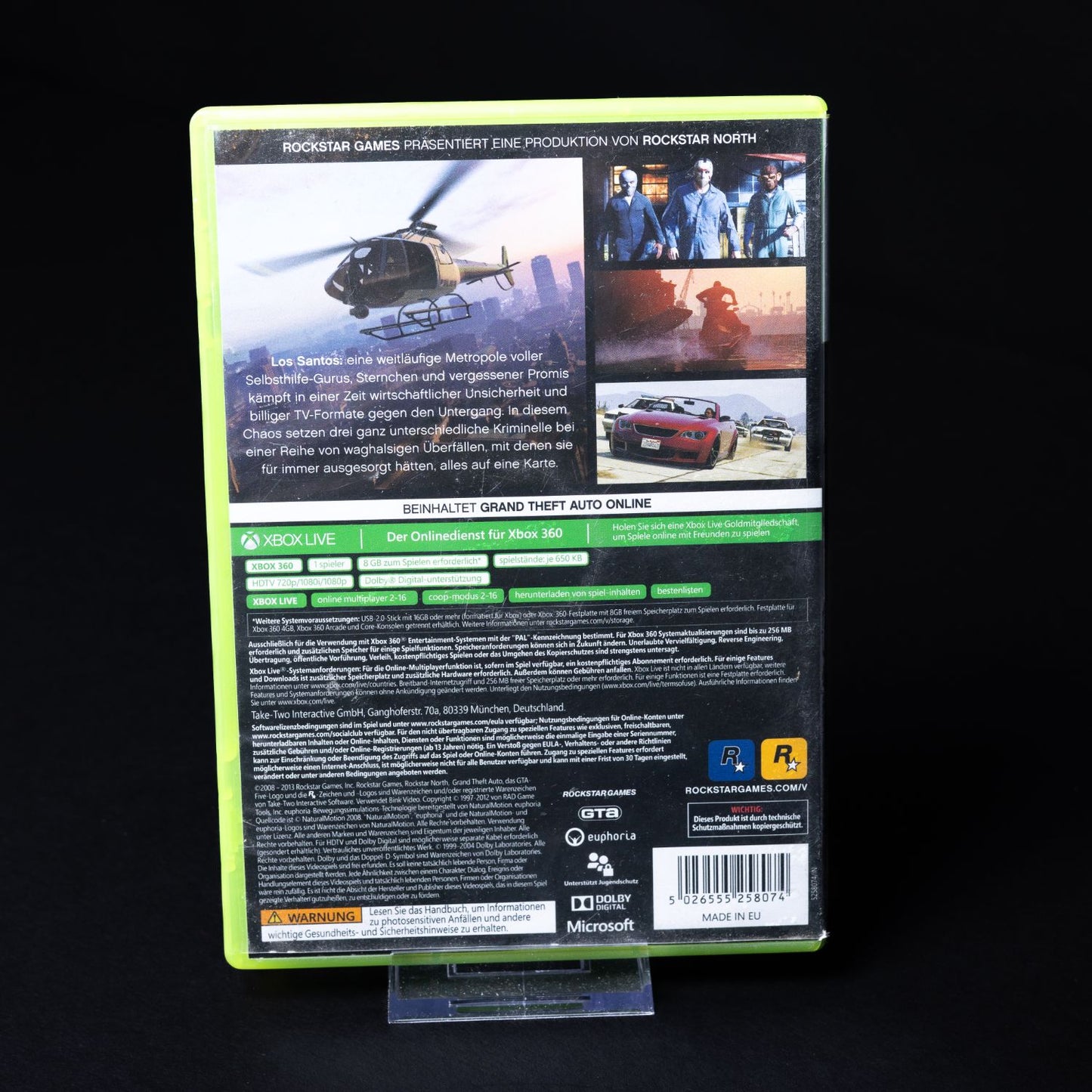Grand Theft Auto V GTA 5 - XBOX 360 - CiB Komplett - PAL - Deutsch - Zustand Gut