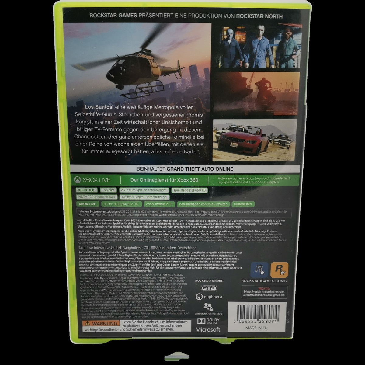 Grand Theft Auto V - Xbox 360 - PAL - deutsch - Leichte Gebrauchsspuren