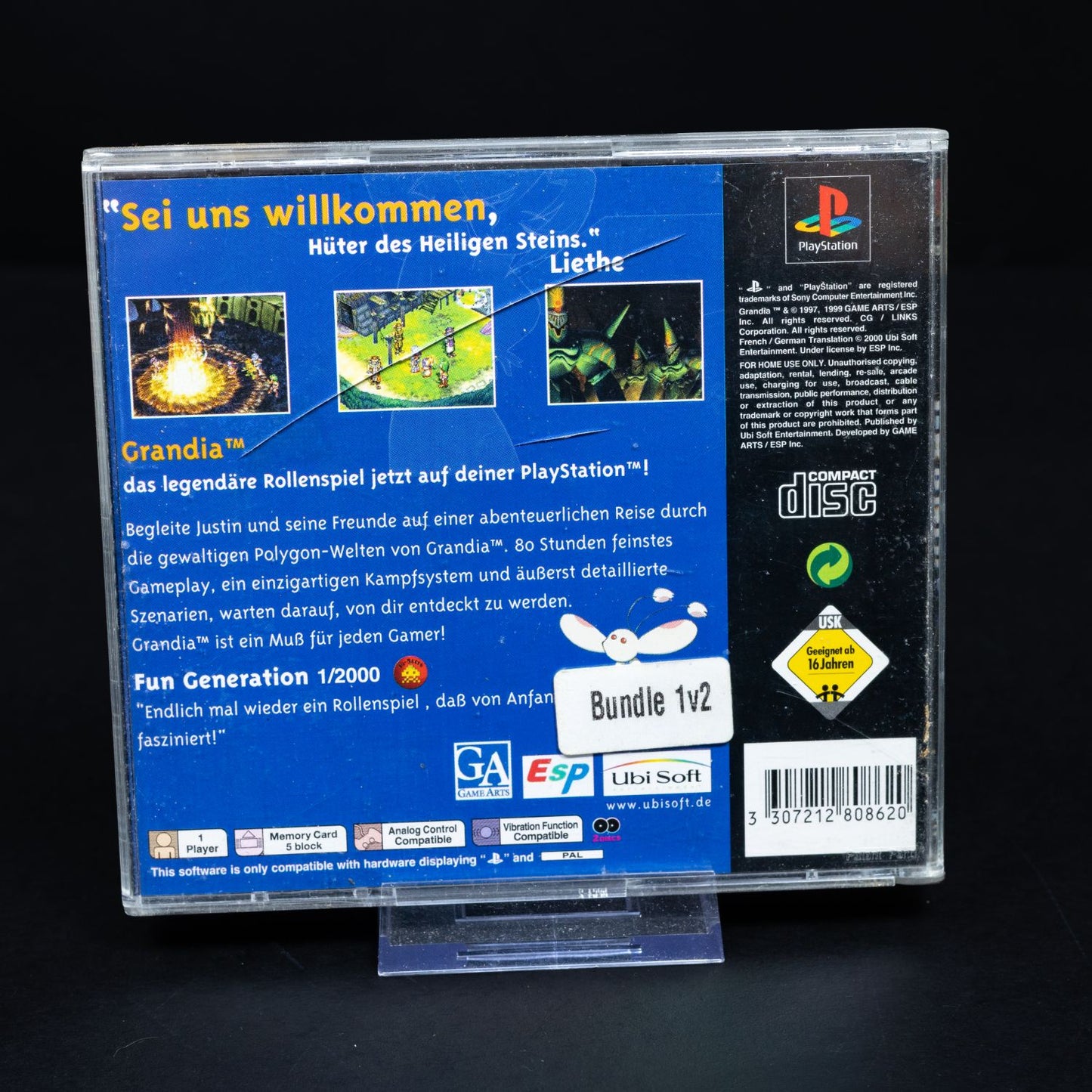 Grandia - Playstation PS1 Spiel - CiB - PAL - Zustand Gut
