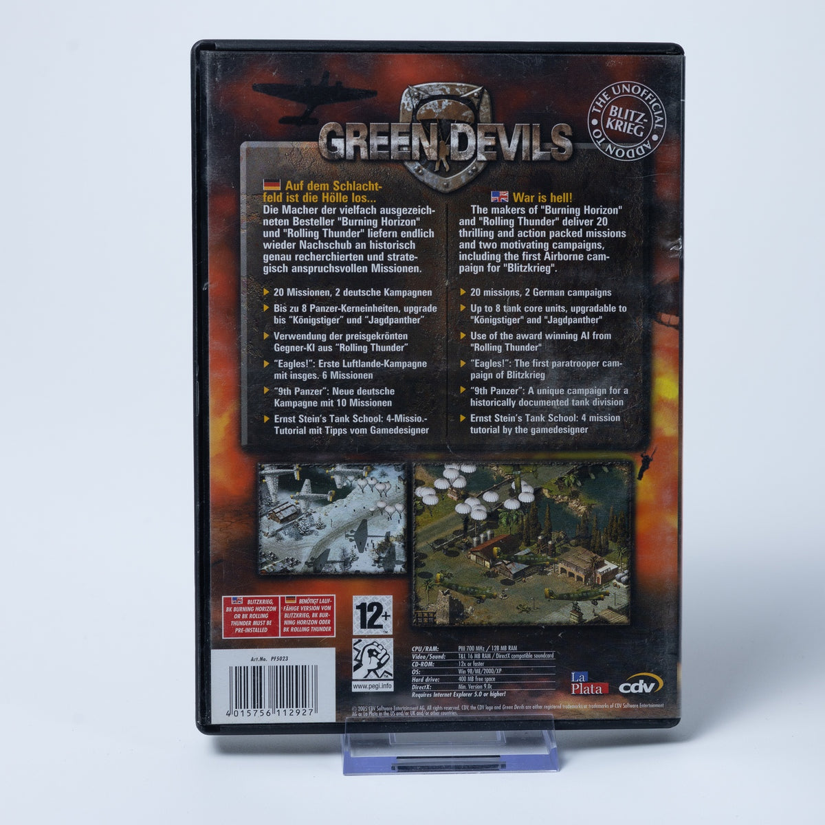 Green Devils - Unofficial Blitzkrieg Add-On - PC CD-ROM - Zustand Gut