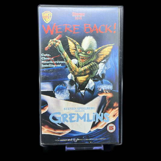 Gremlins - Warner Home Video Veröffentlichung - Horror - PAL - VHS - Gebraucht
