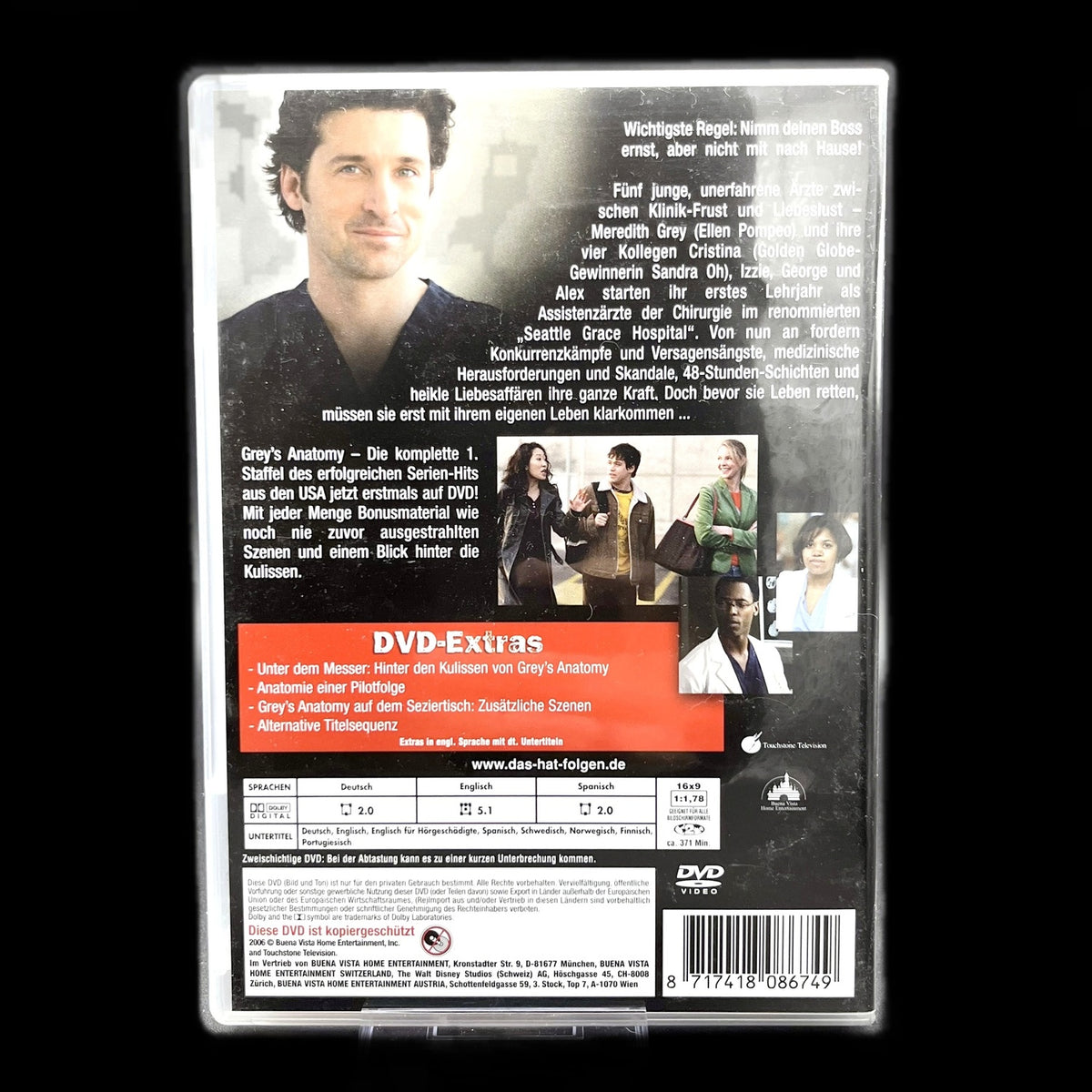 Grey's Anatomy - Staffel 1 - Drama - DVD - Fernsehserie - Seifenoper - Gebraucht
