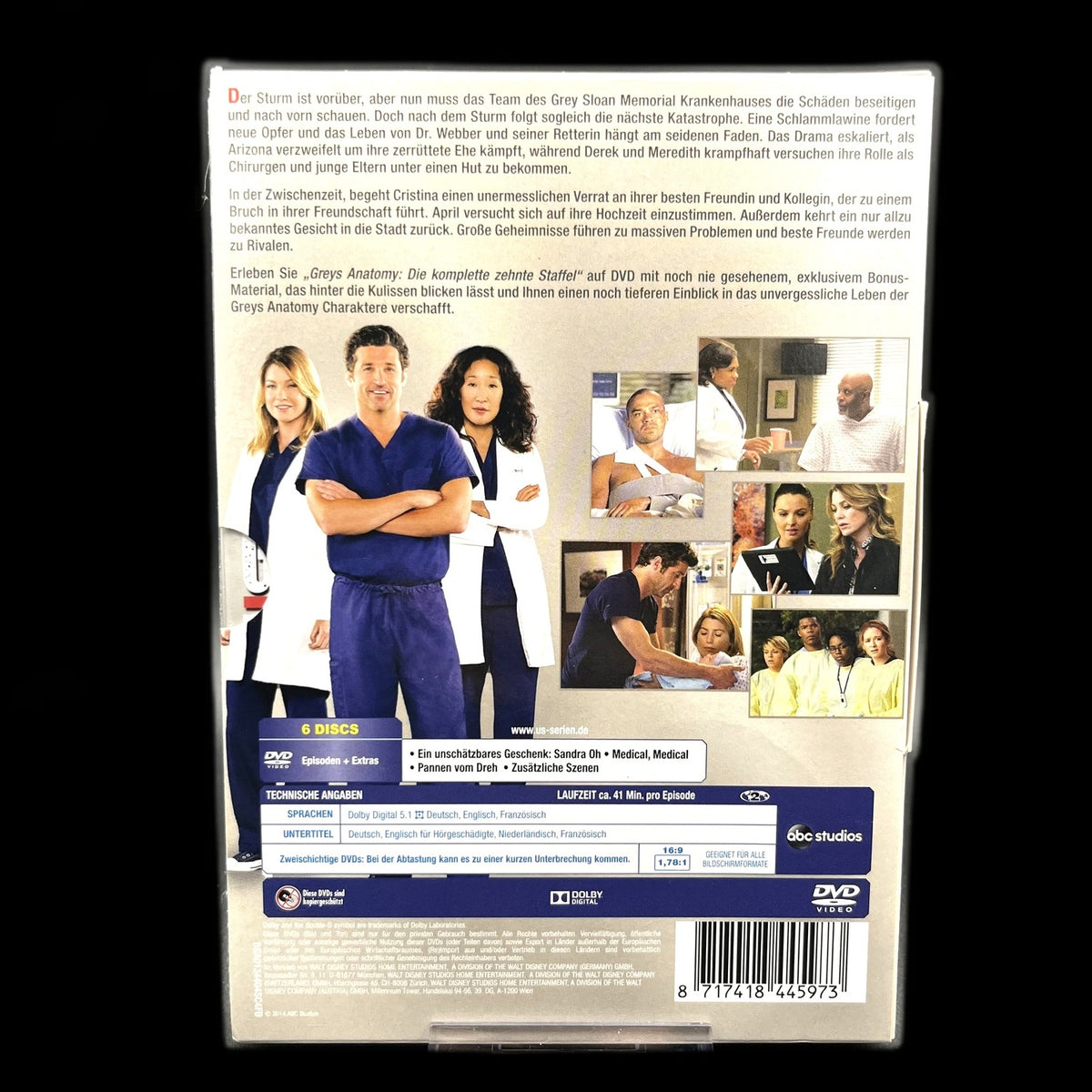 Grey's Anatomy - Staffel 10 - 6-Disc Set - Drama - DVD - Seifenoper - Gebraucht