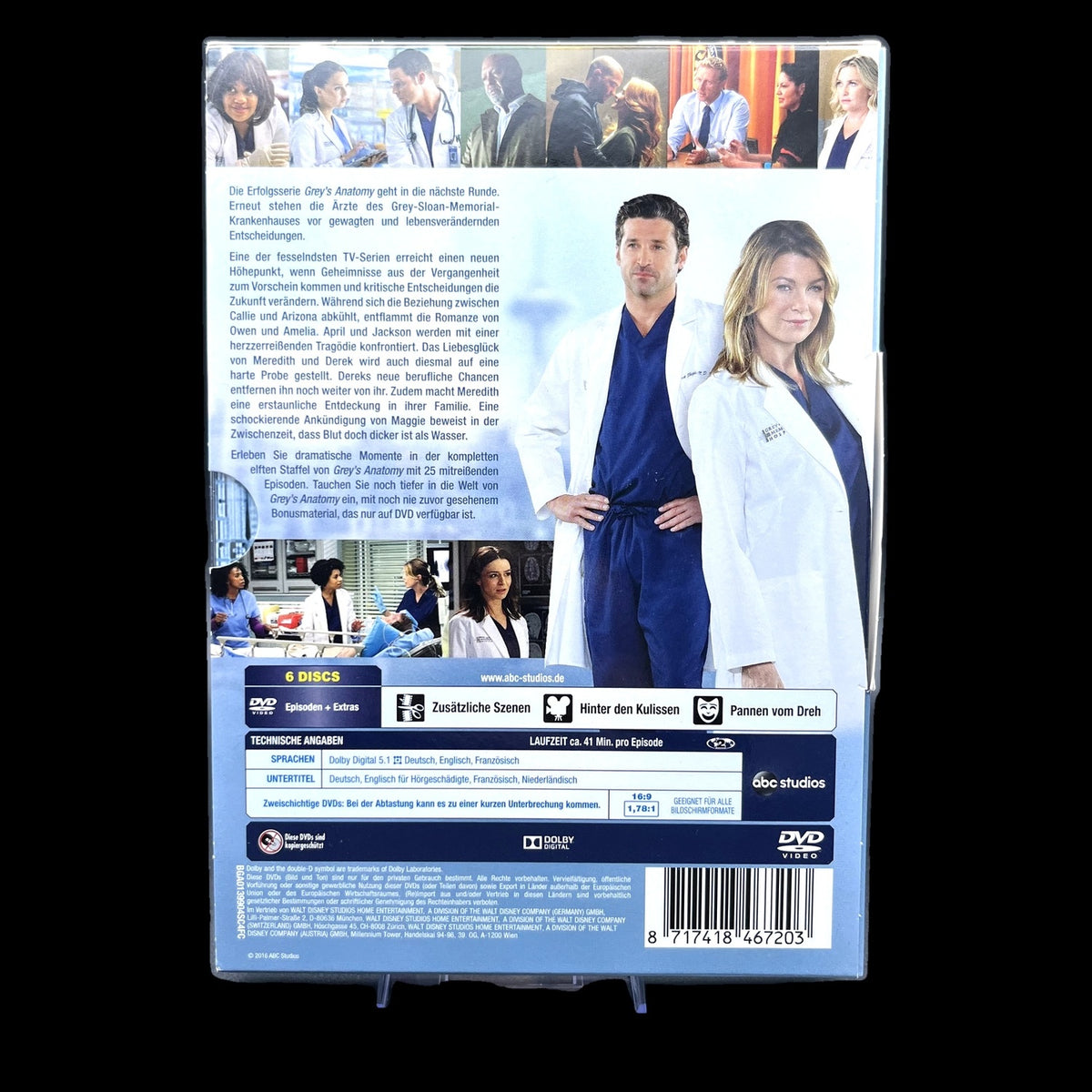 Grey's Anatomy - Staffel 11 - 6-Disc Set - Drama - DVD - Melodrama - Gebraucht