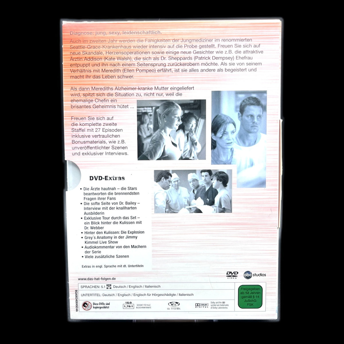Grey's Anatomy - Staffel 2 - 8 Discs - Drama - DVD - Fernsehserie - Gebraucht
