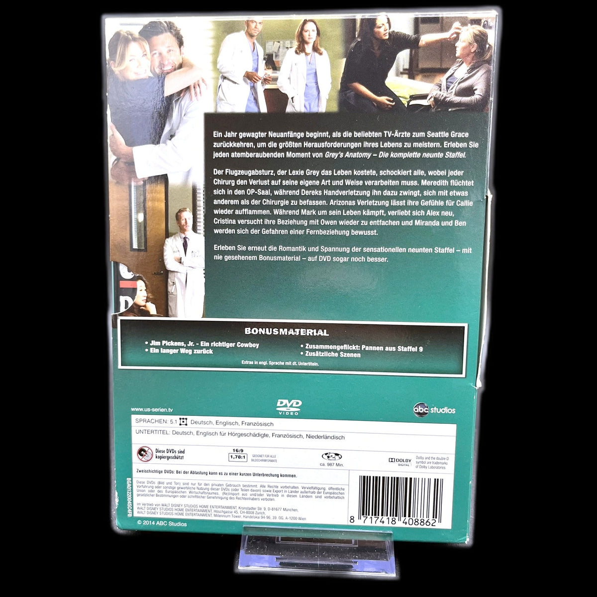 Grey's Anatomy - Staffel 9 - 6-Disc Set - Drama - DVD - Fernsehserie - Gebraucht