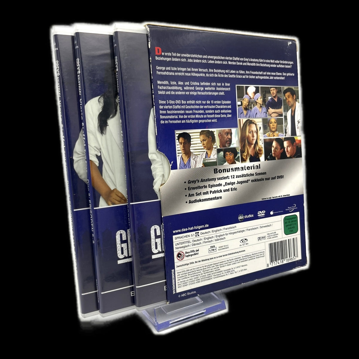 Greys Anatomy - 3-Disc Set - 4. Staffel - DVD - Drama - Gebraucht