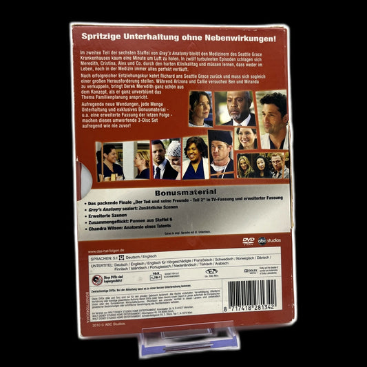 Greys Anatomy - 3-Disc Set - 6. Staffel - Erweiterte Szenen - DVD - Gebraucht