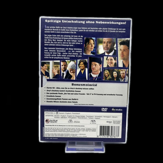 Greys Anatomy - 6. Staffel - Bonusmaterial - Komplette Staffel - DVD - Gebraucht
