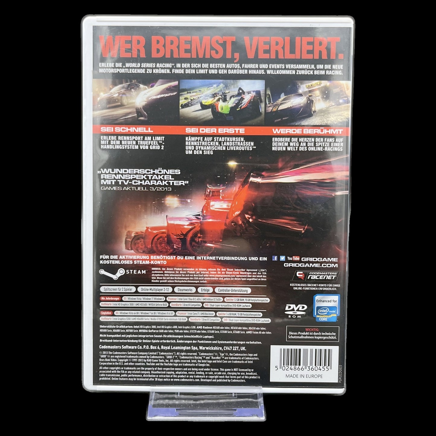 GRID 2 - PC - Codemasters - Complete in Box - PAL - deutsch - Rennen - Gebraucht