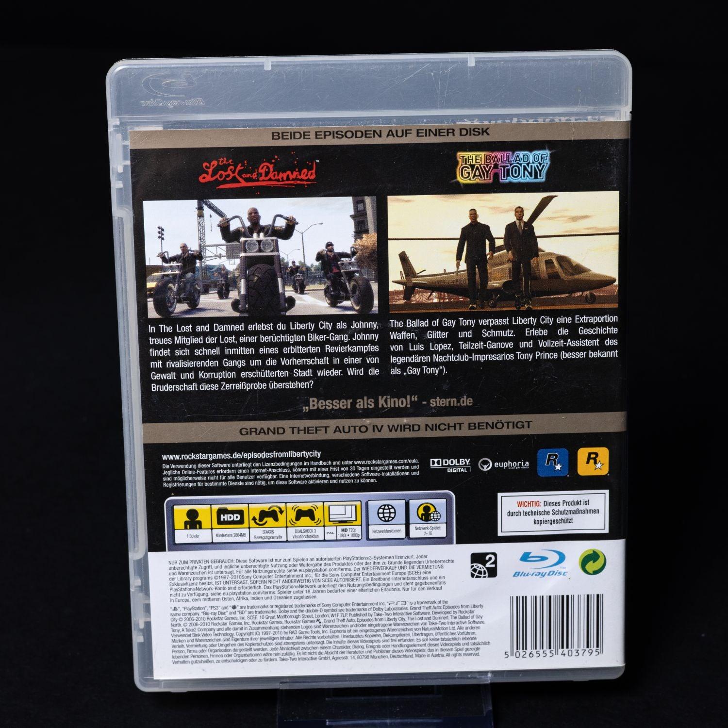 gta-episodes-from-liberty-city-playstation-3-ps3-pal-cib-zust-sehr-gut-2 - Utopia Collectibles