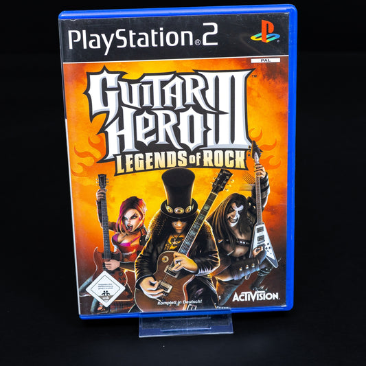 Guitar Hero III - Legends of Rock - Playstation 2 PS2 Spiel - CiB - Zustand Gut