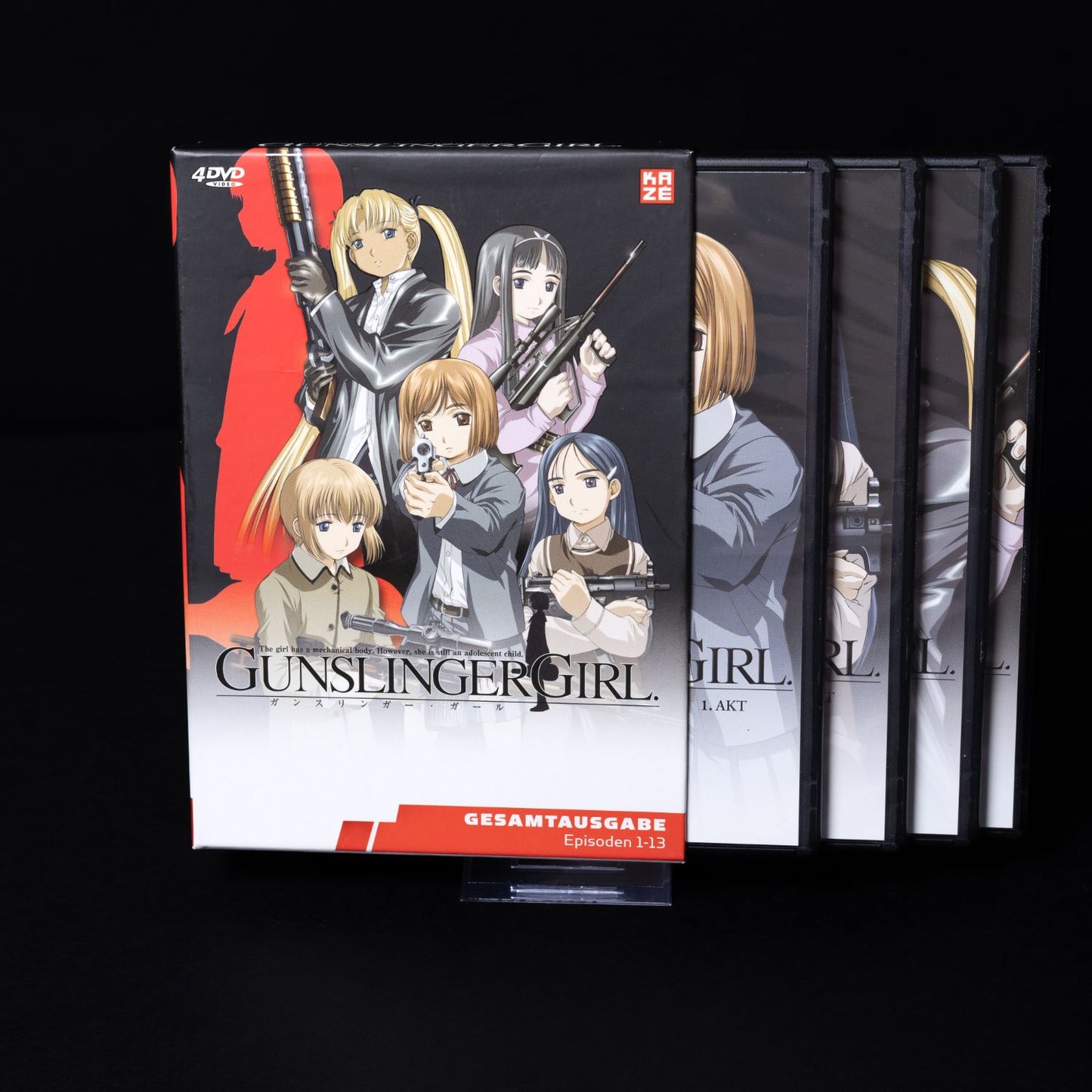 Gunslinger Girl - 4x DVD Box - Gesamtausgabe Episoden 1-13 - Deutsche Dub & Sub