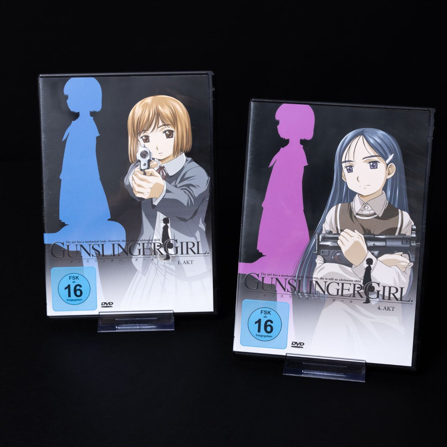 Gunslinger Girl - 4x DVD Box - Gesamtausgabe Episoden 1-13 - Deutsche Dub & Sub