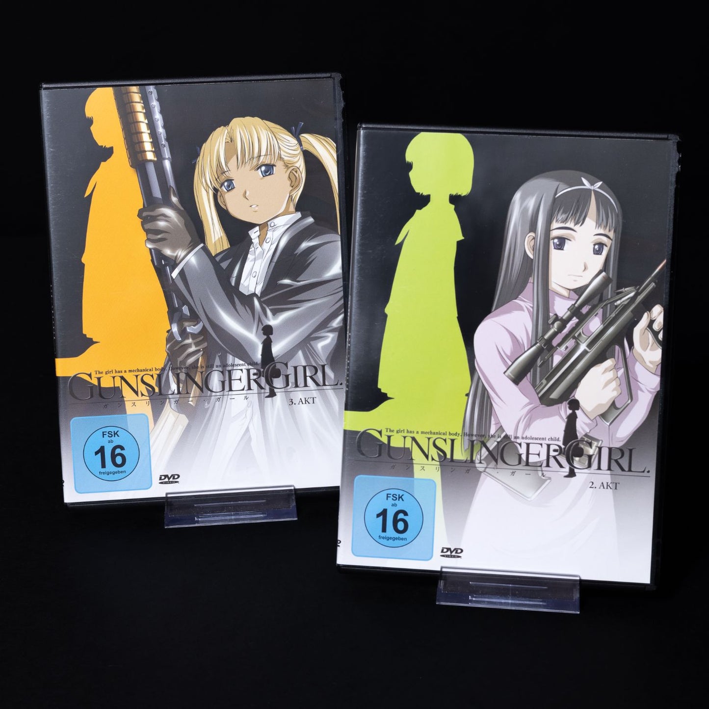 Gunslinger Girl - 4x DVD Box - Gesamtausgabe Episoden 1-13 - Deutsche Dub & Sub
