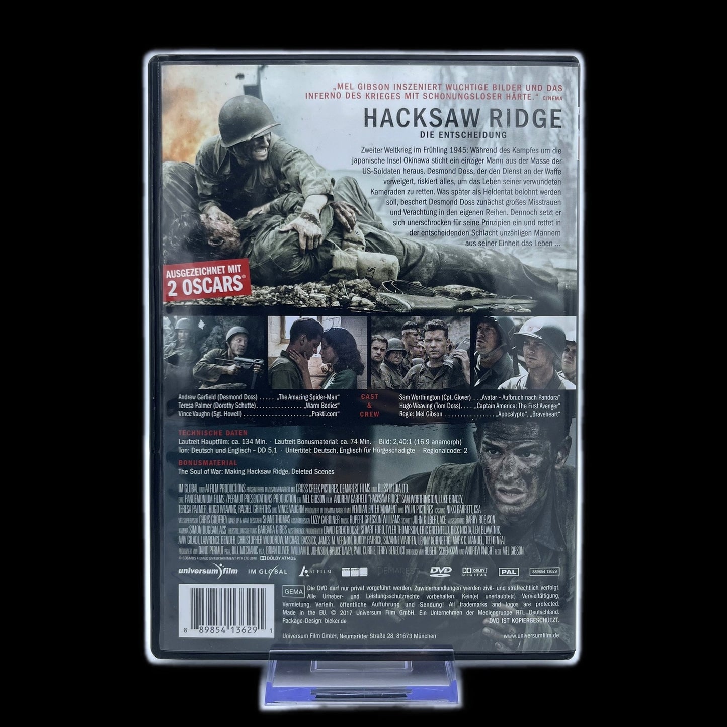 Hacksaw Ridge - Die Entscheidung - Ausgezeichnet mit 2 Oscars - DVD - Gebraucht