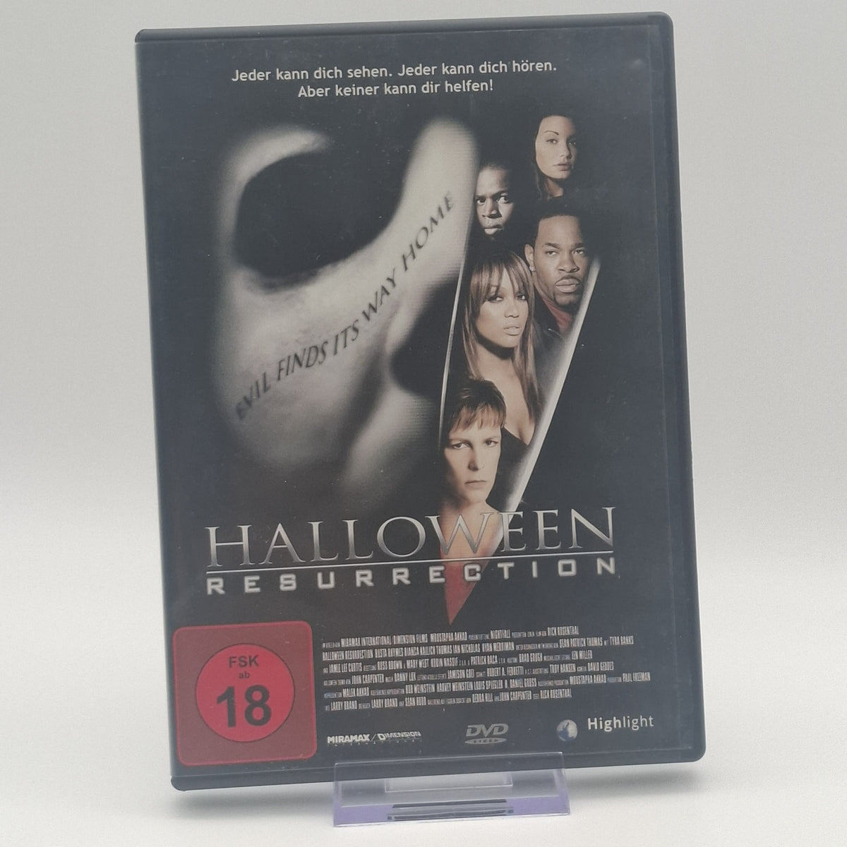 Halloween: Resurrection - Jamie Lee Curtis - 2002 - DVD - Zustand Sehr Gut