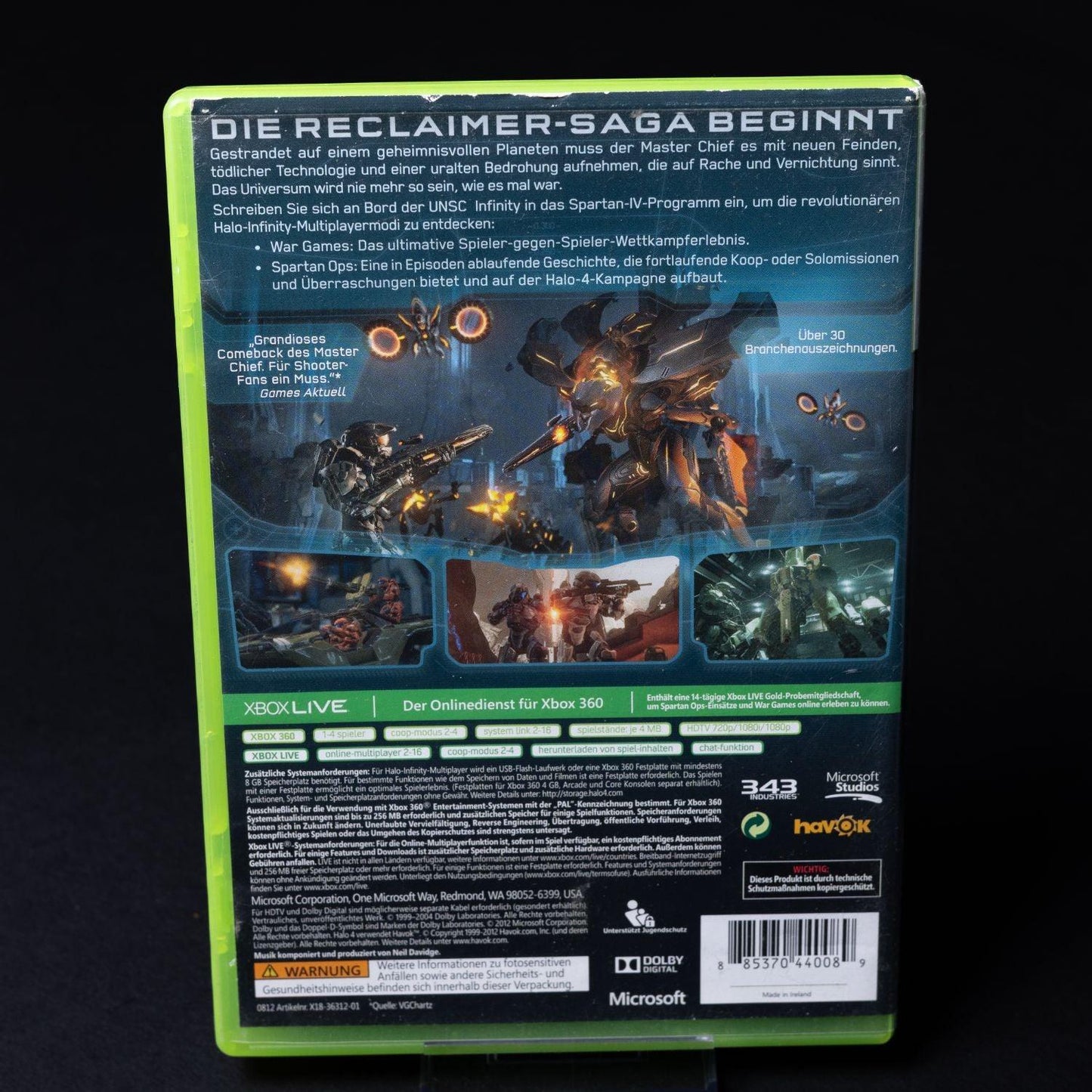 Halo 4 - 100% Uncut - 2 Disc XBOX 360 Spiel - CiB - PAL - Deutsch - Gebraucht