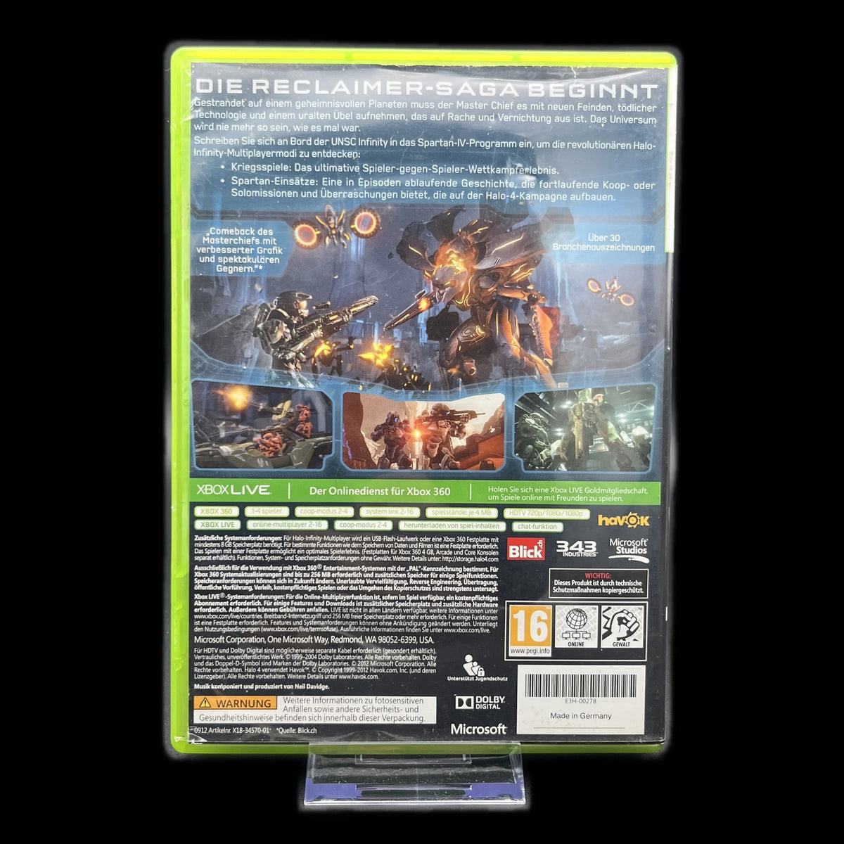 Halo 4 - Xbox 360 - Spiel mit Anleitung - PAL - deutsch - Shooter - Gebraucht