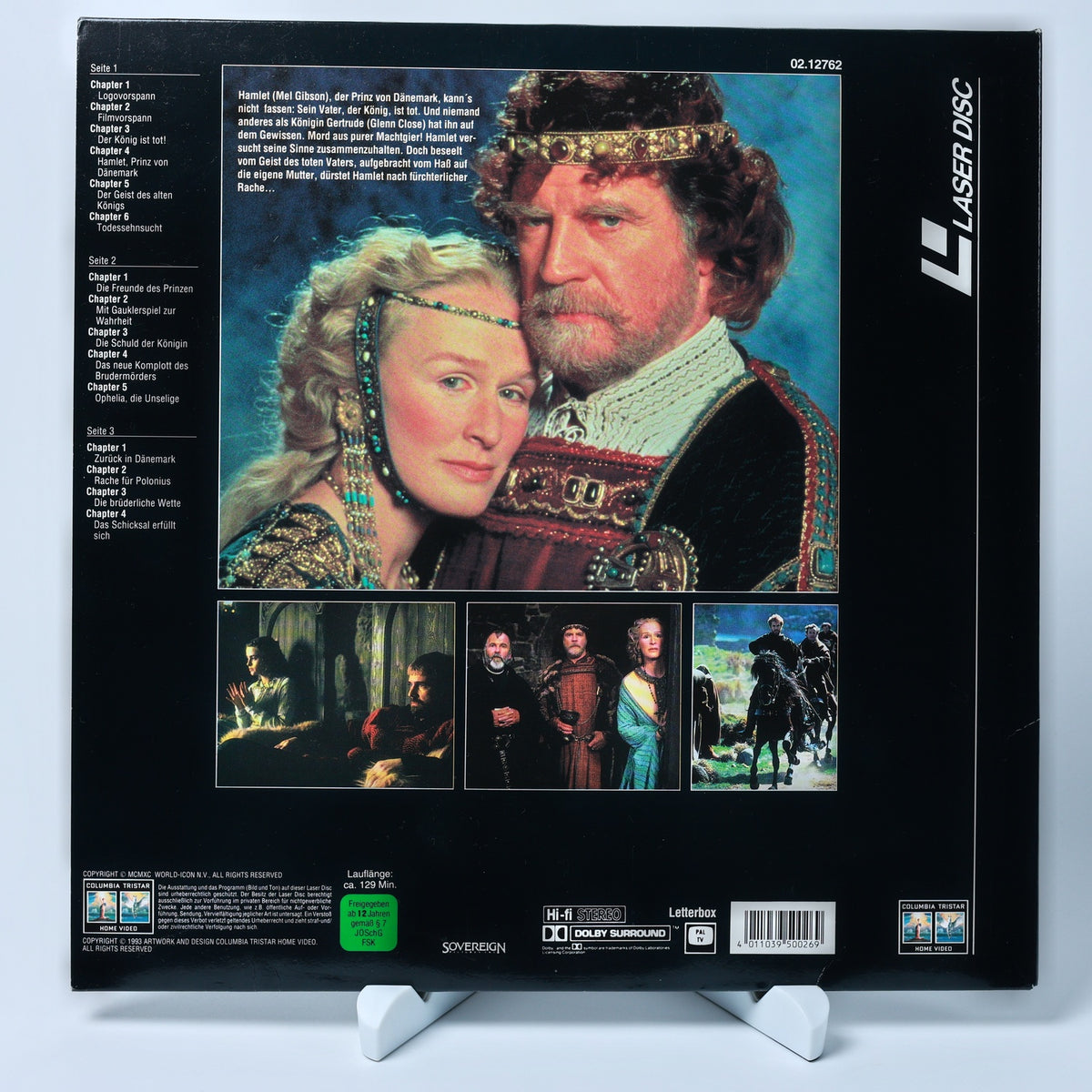 Hamlet (1993) - Mel Gibson - Franco Zeffirelli - LaserDisc - Zustand Sehr Gut